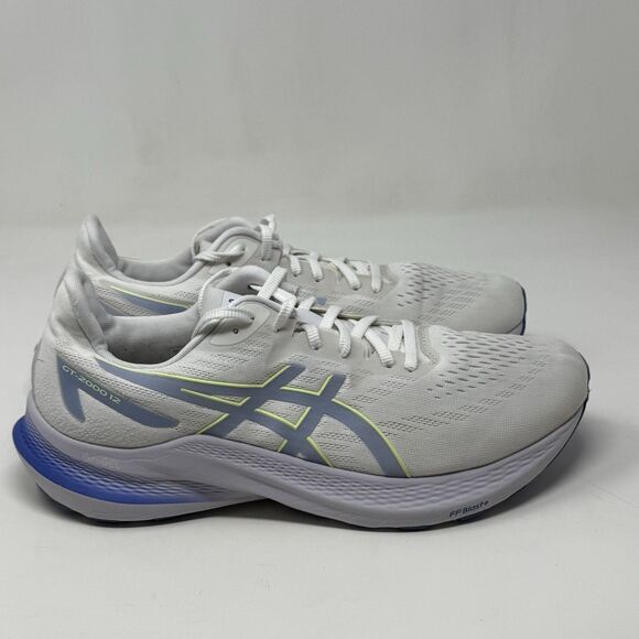 Asics GT-2000 12 Sneakers Womens 11 White Blue Lightweight Running Shoes - Picture 1 of 16